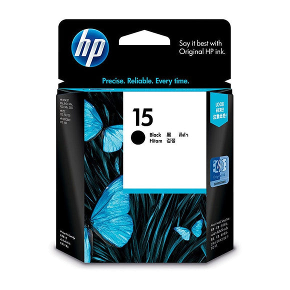 HP #15 Black Ink Cartridge C6615DA