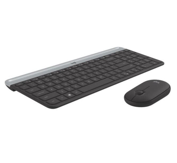 LOGITECH MK470 Slim Wireless Keyboard Mouse Combo Nano Receiver 1 Yr