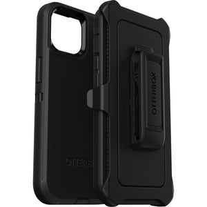 OTTERBOX Apple iPhone 14 / iPhone 13 Defender Series Case - Black (77-88373), 4X Military Standard Drop Protection, Multi-Layer Protection