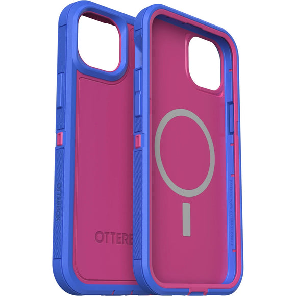 OTTERBOX Apple iPhone 14 Plus Defender Series XT Case with MagSafe - Blooming Lotus (Pink) (77-89112), 5x Military Standard Drop Protection