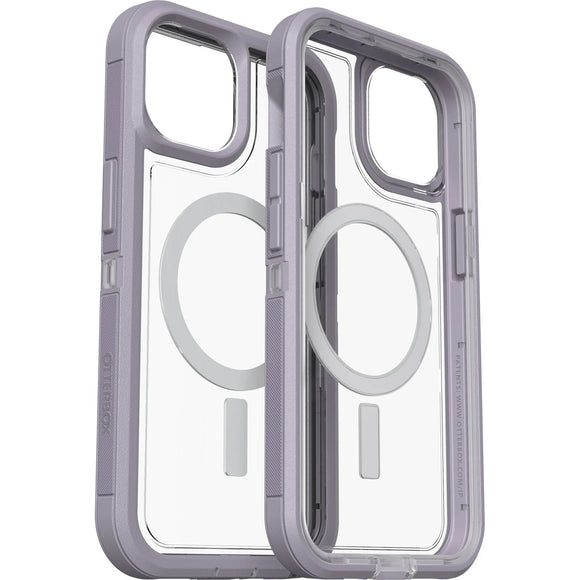 OTTERBOX Apple iPhone 14 / iPhone 13 Defender Series XT Clear Case with MagSafe - Lavender Sky (Purple) (77-90063)