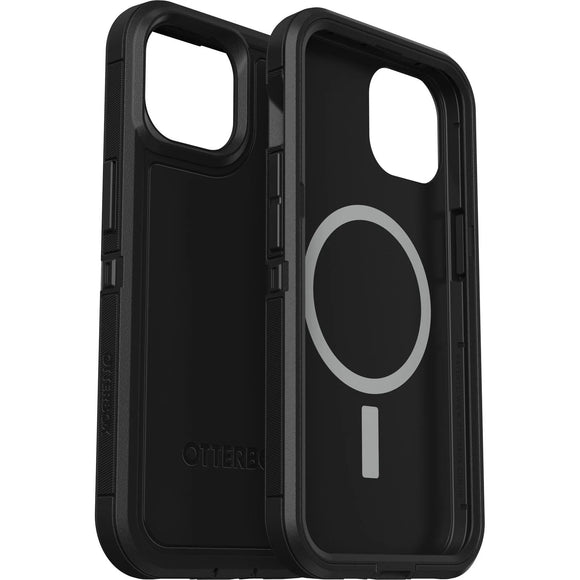 OTTERBOX Apple iPhone 14 / iPhone 13 Defender Series XT Case with MagSafe - Black (77-89797), Multi-Layer, Port & 5x Military Standard Drop Protection