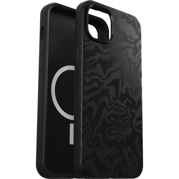 OTTERBOX Apple iPhone 14 Plus Symmetry Series+ Antimicrobial Case for MagSafe - Rebel (Black) (77-88942), 3X Military Standard Drop Protection