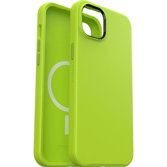 OTTERBOX Apple iPhone 14 Plus Symmetry Series+ Antimicrobial Case for MagSafe - Lime All Yours (Green) (77-89011)