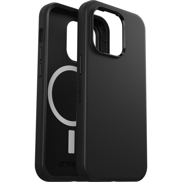 OTTERBOX Apple iPhone 14 Pro Symmetry Series+ Antimicrobial Case for MagSafe - Black (77-89038), 3X Military Standard Drop Protection