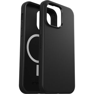 OTTERBOX Apple iPhone 14 Pro Max Symmetry Series+ Antimicrobial Case for MagSafe - Black (77-89062), 3X Military Standard Drop Protection