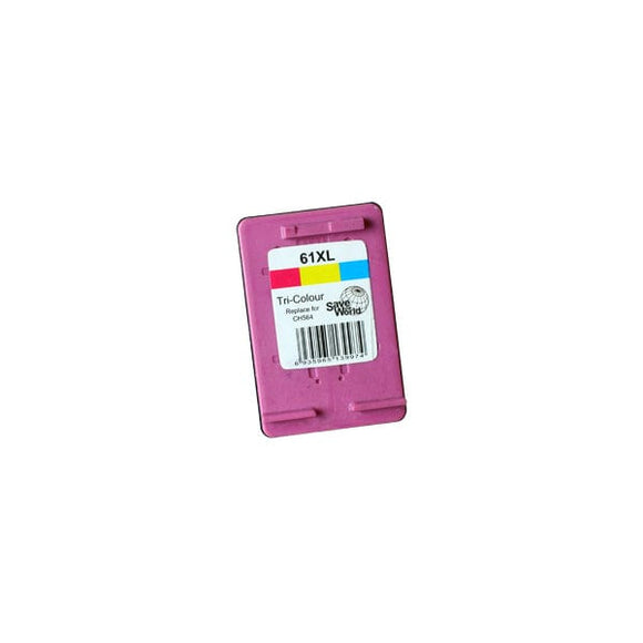 HP Compatible 61XL Color Remanufactured Inkjet Cartridge (New Chip)