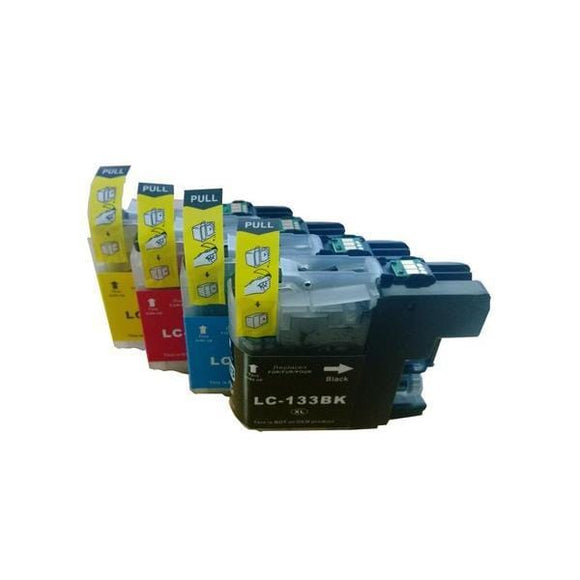 BROTHER LC133 Compatible Inkjet Cartridge Set 4 Ink Cartridges [Boxed Set]