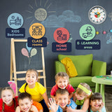 Telling Time Analogue Silent Wall Clock (Standard). Perfect Educational Tool for Homeschool