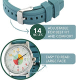 Analog Watches for Kids Telling Time Teaching Tool - Green