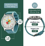 Analog Watches for Kids Telling Time Teaching Tool - Green