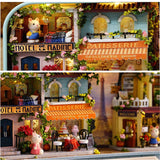 Box Theatre Doll House Furniture Miniature, 1:24 Dollhouse Kit for Kids (Roaming in Paris)