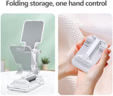 Adjustable Cell Phone and Tablet Holder Compatible with ipad, iPhone, Samsung and All Smartphones
