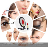 20X Magnifying Hand Mirror Two Sided Use for Makeup Application, Tweezing, and Blackhead/Blemish Removal (10 cm Black)