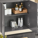 Wall Storage Cabinet Unit Double Doors