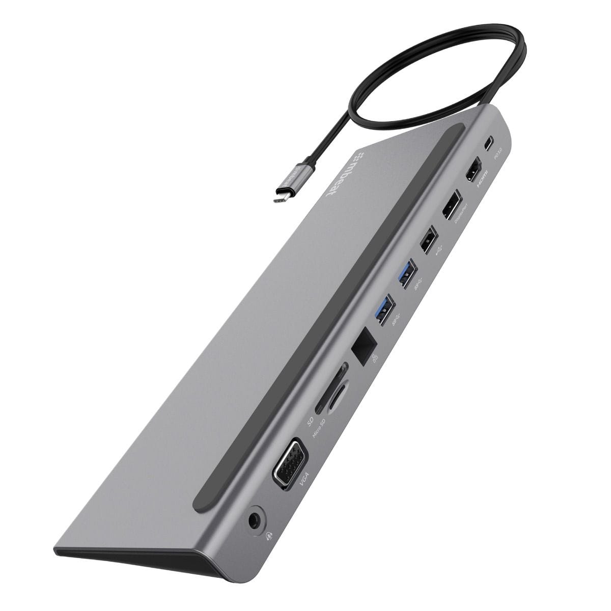mbeat 11-in-1 Multiport USB-C Dock with HDMI, DisplayPort & VGA ...
