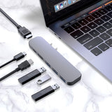 mbeat Elite Mini 6-In-1 Dual HDMI USB-C Hub for MacBook Pro