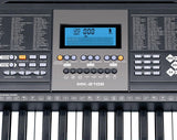 Precision Audio 61 Key Full Size Electronic Keyboard LCD Screen Wired Microphone MK2106