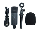 USB Microphone 2 Podcast Recording Studio Stand Volume Control USBMIC2
