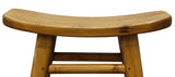 Aria Oval Solid Timber Counter Stool (Caramel)
