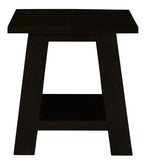 Tokyo Solid Mahogany Timber Lamp Table (Chocolate)