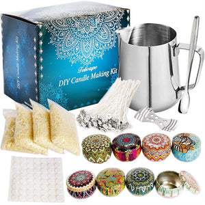 122PCS Candle Making Kit Candles Craft Wick Stick Pouring Pot Accessory DIY Tool