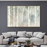 60cmx90cm Forest hang painting style Gold Frame Canvas Wall Art