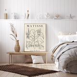 50cmx70cm Line Art By Henri Matisse Wood Frame Canvas Wall Art