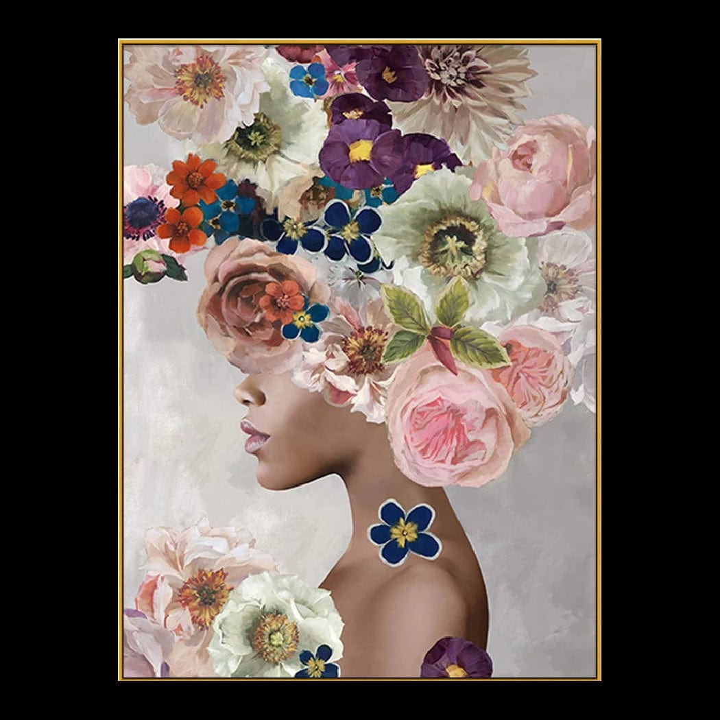 Canvas Wall Art 50cmx70cm Foolish in Love II Gold Frame