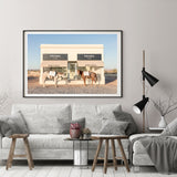 50cmx70cm Horses Prada Black Frame Canvas Wall Art