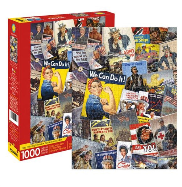 Smithsonian War Posters Collage 1000 Piece Puzzle