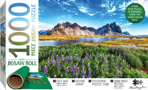 Stokknes Cape Iceland - 1000 Piece Puzzle - (Includes Roll-Up Mat)