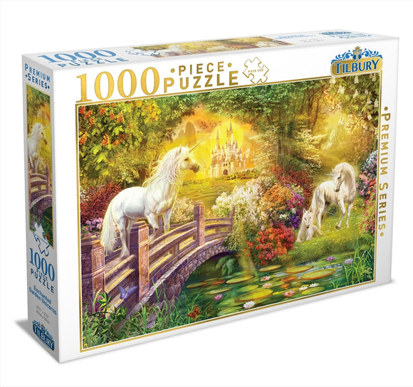 Enchanted Garden Unicorns 1000 Piece Puzzle