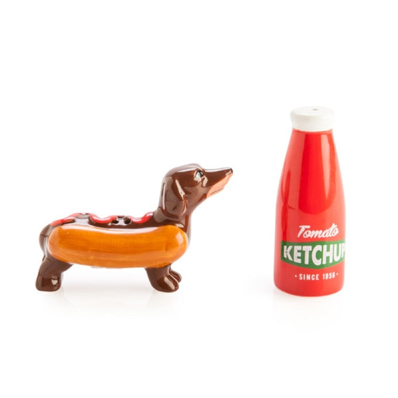 Sausage Dog Ketchup Salt Pepper Set