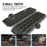 X-BULL 4x4 Recovery Tracks Boards Sand Truck Mud 4WD Gen3.0 Green/ Tyre Tire Deflator