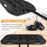 X-BULL KIT1 Recovery track Board Traction Sand trucks strap mounting 4x4 Sand Snow Car BALCK