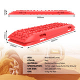 X-BULL KIT2 Recovery tracks 6pcs Board Traction Sand trucks strap mounting 4x4 Sand Snow Car red