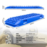 X-BULL KIT2 Recovery tracks kit Board Traction Sand trucks strap mounting 4x4 Sand Snow Car blue 6pcs