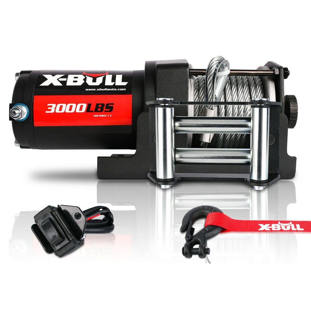 X-BULL 4X4  Electric Winch 3000lbs/1360kg Wireless 12V Steel Cable ATV 4WD BOAT 4X4
