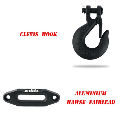 X-BULL 4X4 Electric Winch 12V Wireless 3000lbs/1360kg Synthetic Rope BOAT ATV 4WD