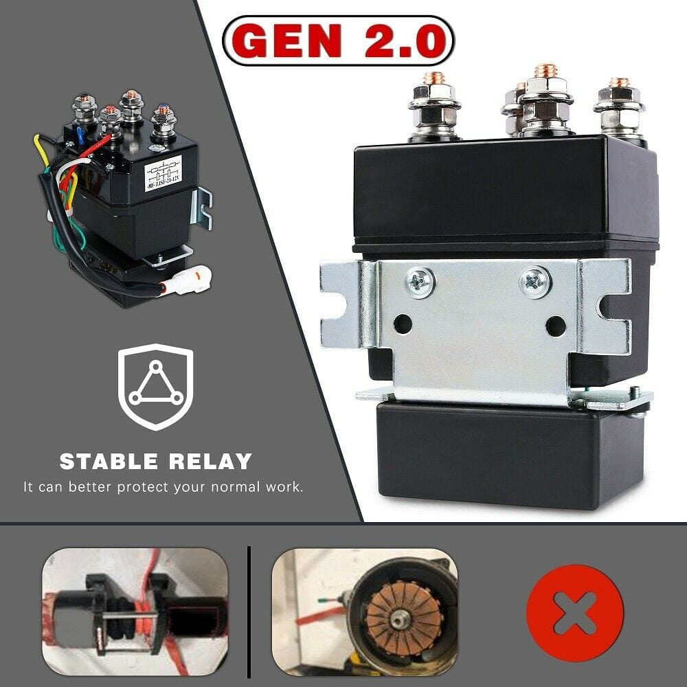 X-BULL 4X4 Electric Winch 12v Synthetic Rope 4500LBS Wireless Remote ATV UTV 2041KG