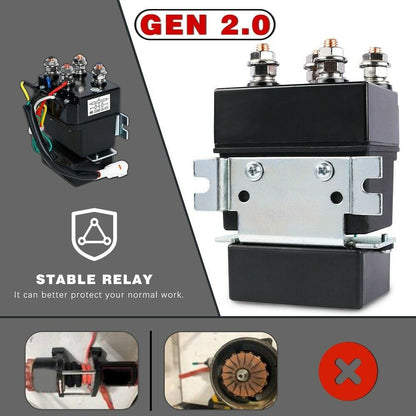 X-BULL 4X4 Electric Winch 12v Synthetic Rope 4500LBS Wireless Remote ATV UTV 2041KG