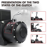 X-BULL 12V Electric Winch 12000LBS synthetic rope 4wd Jeep with Tire Deflator