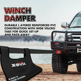 X-BULL 4WD Recovery Kit Kinetic Recovery Rope With 4WD Winch 12000LBS Electric Winch 12V 4X4 Offroad