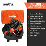 X-BULL 4X4 Winch Recovery Kit 11PCS 4WD 4x4 Pack Off Road Snatch Strap Essential