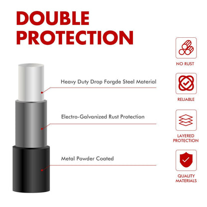 X-BULL 4X4 Hitch Receiver 5T Recovery Receiver with Bow Shackle Tow Bar Off Road 4WD