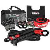 X-BULL 4WD Recovery Kit Kinetic Recovery Rope Snatch Strap / 2PCS Recovery Tracks 4X4 Gen3.0