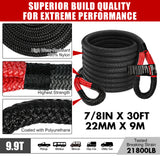 X-BULL Recovery Kit Kinetic Recovery Rope Snatch Strap / 2PCS Recovery Tracks 4WD Gen2.0