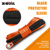 X-BULL Winch Rope Dyneema Synthetic Rope 5.5mm x 13m Tow Recovery Off-road 4wd
