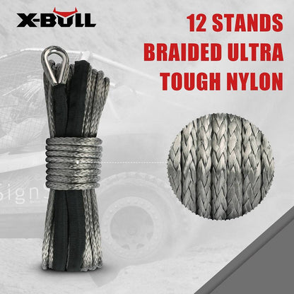 X-BULL Winch Rope 5.5mm x 13m Dyneema Synthetic Rope Tow Recovery Off-road 4wd 4x4